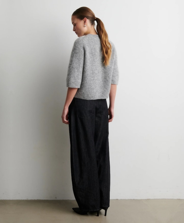 Dera Denim Cargo Trousers dames broek zwart