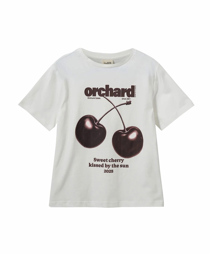 Meisjes t-shirt ecru