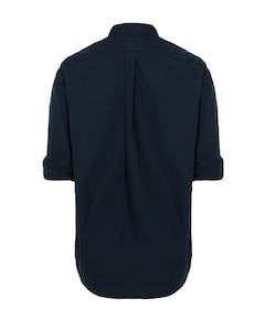 Heren overhemd lange mouw blauw