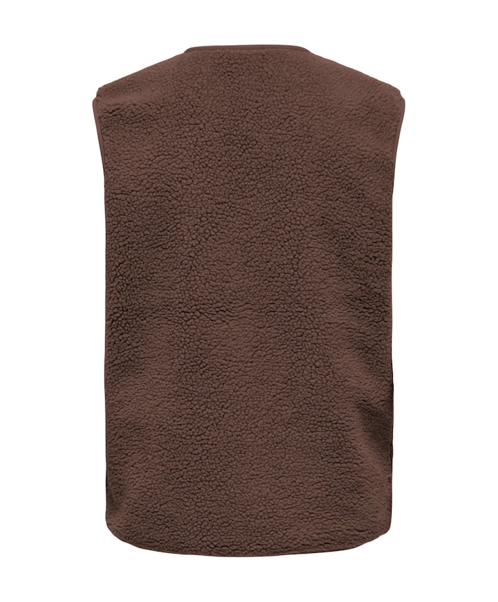 Meisjes gilet bruin
