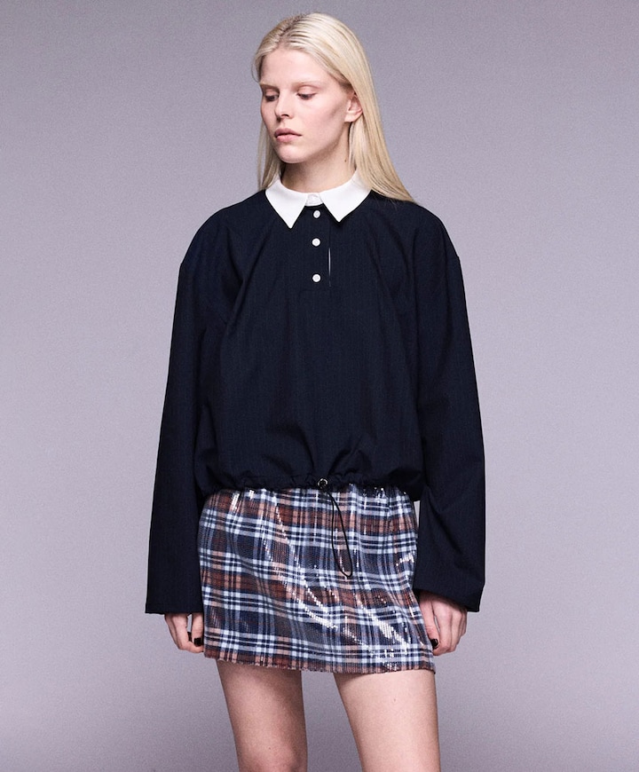 Dames blouse blauw