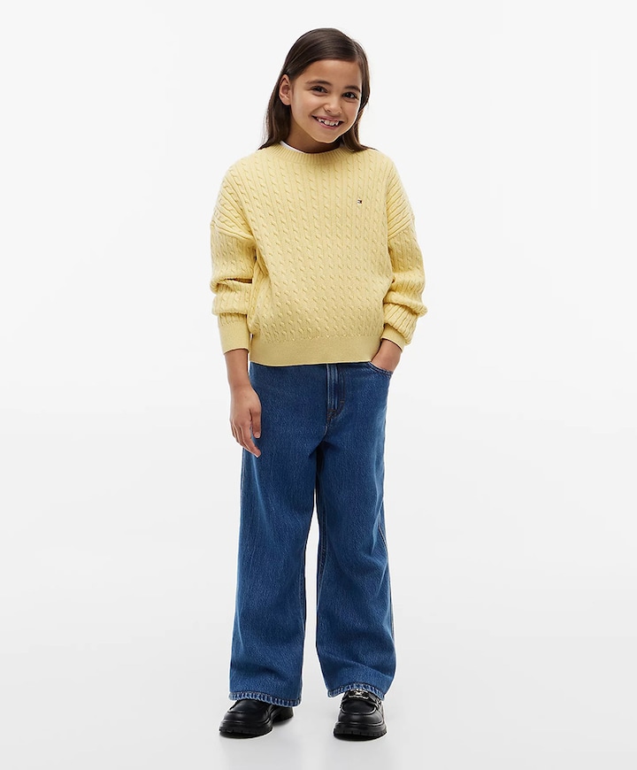 MABEL WIDE LEG meisjes jeans blauw