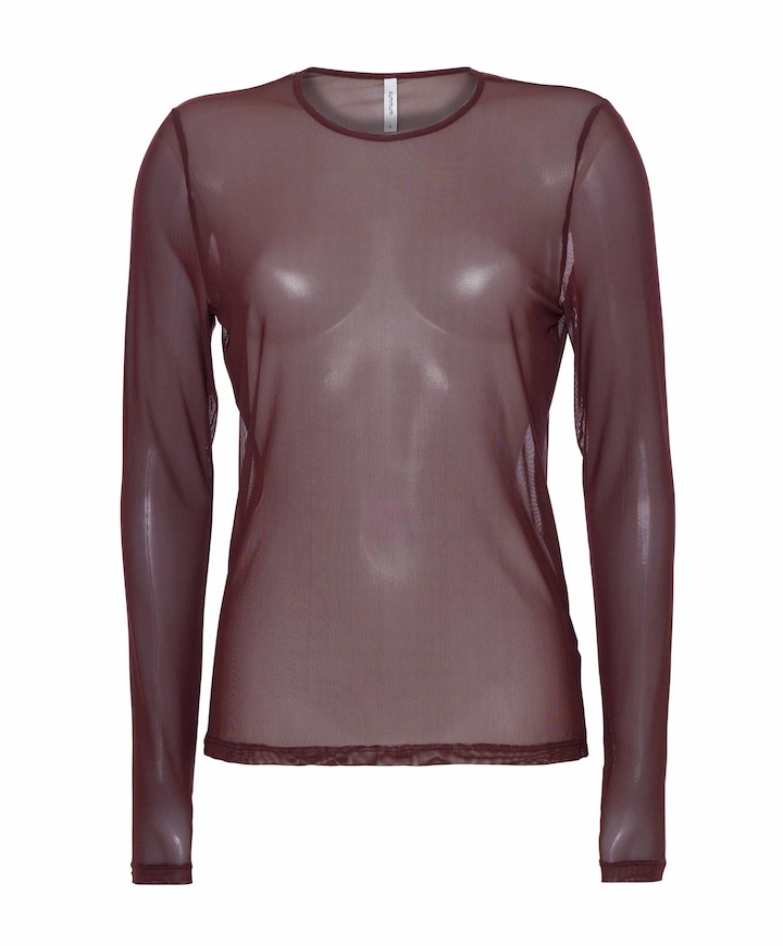 Dames longsleeve bordeaux