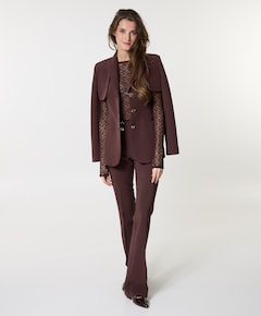 Dames blazer bruin