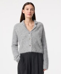 Dames vest grijs
