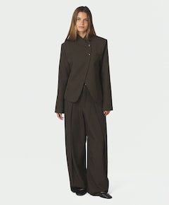 Dames blazer bruin
