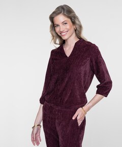 Dames blouse bordeaux