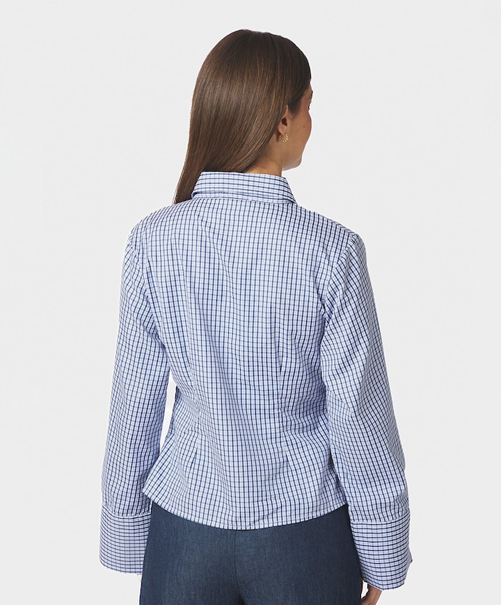 Dames blouse blauw