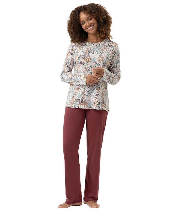Pyjamaset bordeaux