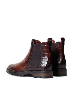 Valya dames enkellaarzen bruin