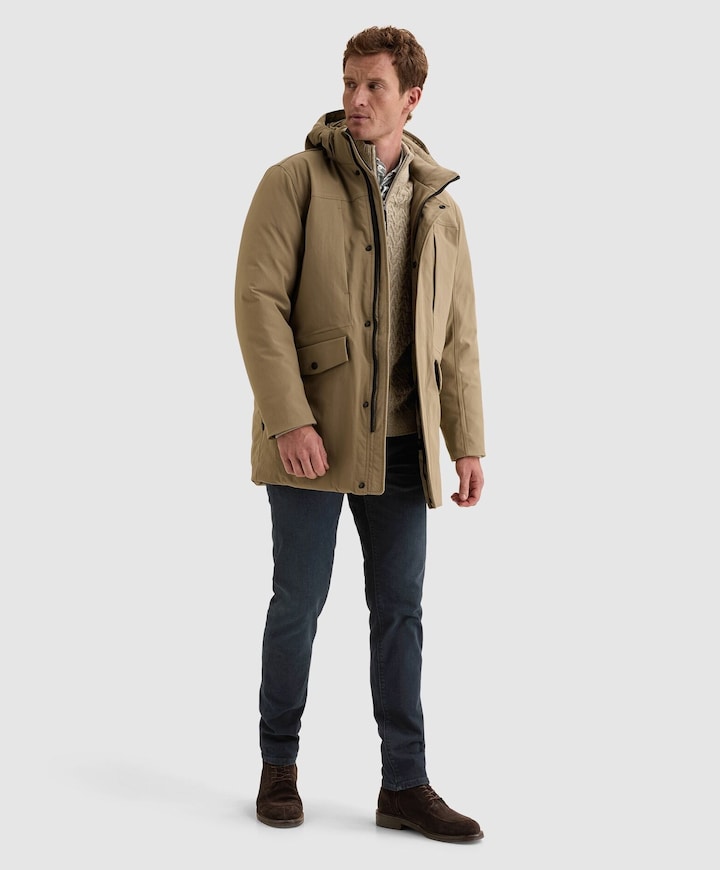 Heren jas beige
