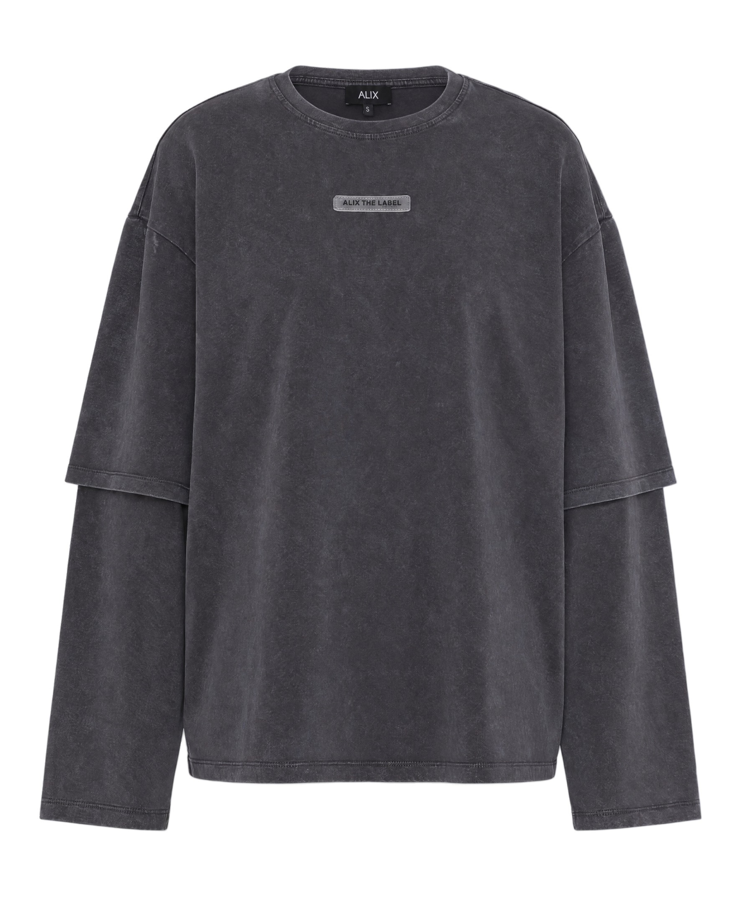 Dames longsleeve grijs