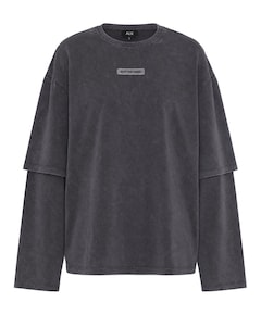 Dames longsleeve grijs