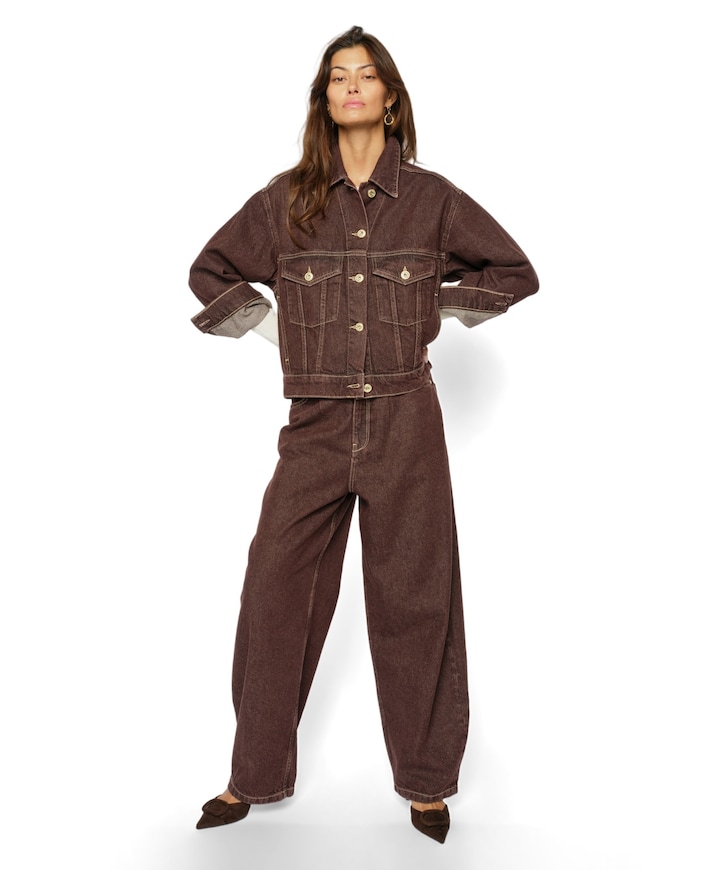 MMScottie Marble dames jeans bordeaux