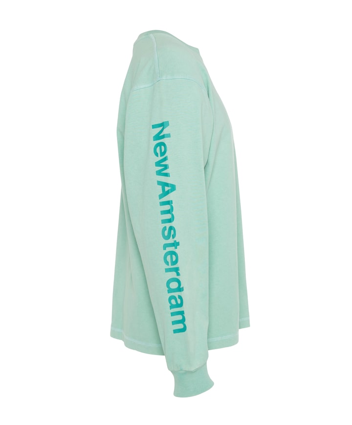 Heren longsleeve groen