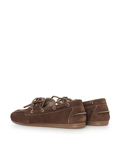 dames mocassins bruin