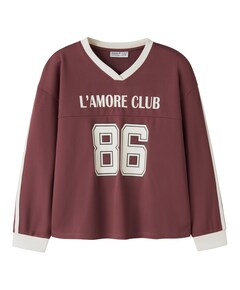 Meisjes longsleeve bordeaux