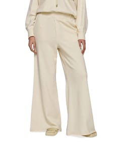 wide leg jogger dames broek ecru