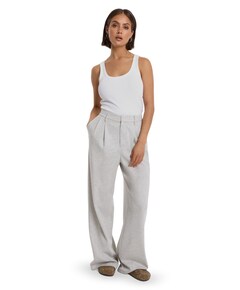PLEATED dames broek grijs