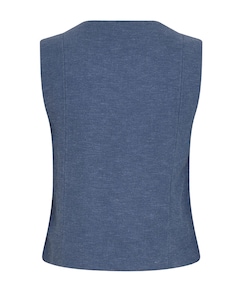 Dames gilet blauw