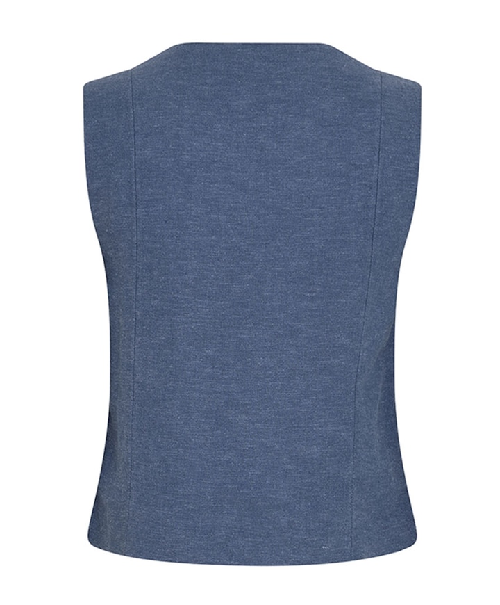 Dames gilet blauw