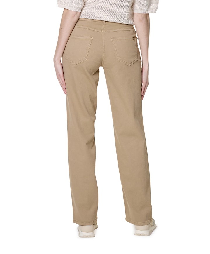 Liv Straight dames jeans beige