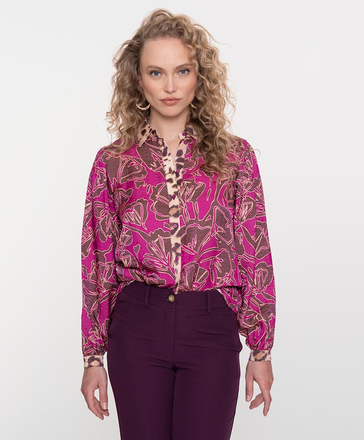 Blouse roze