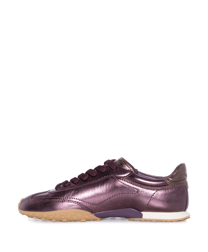 BRIDGE METALLICS dames sneakers bordeaux