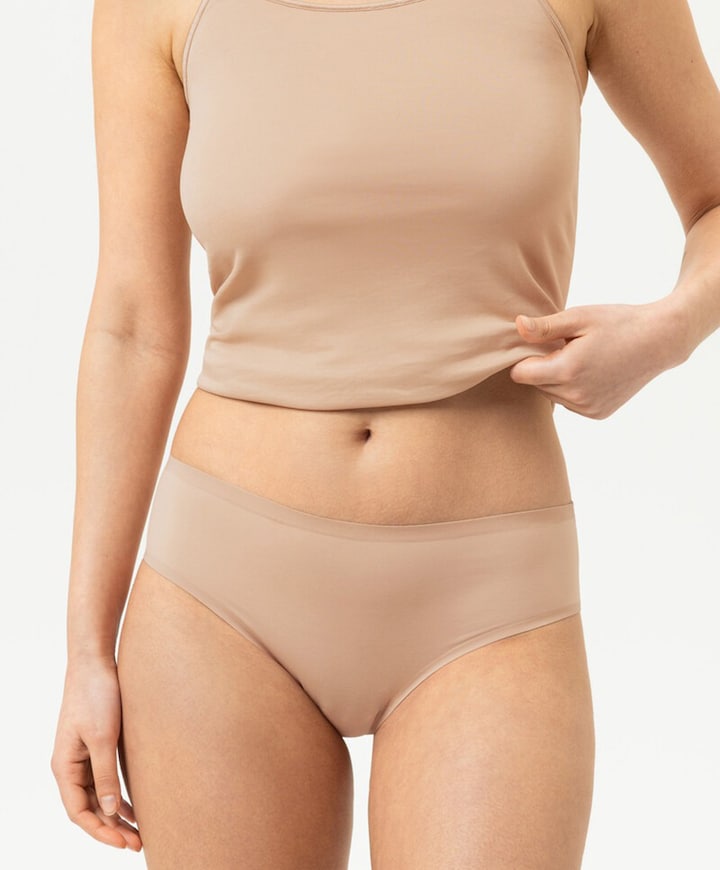 Dames string beige