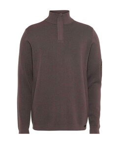 Heren trui met rits rood