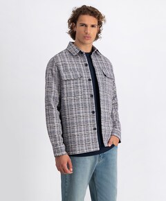 Heren overshirt blauw