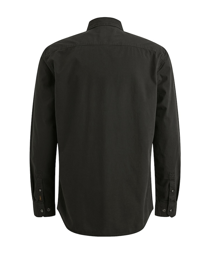 Heren overhemd lange mouw zwart