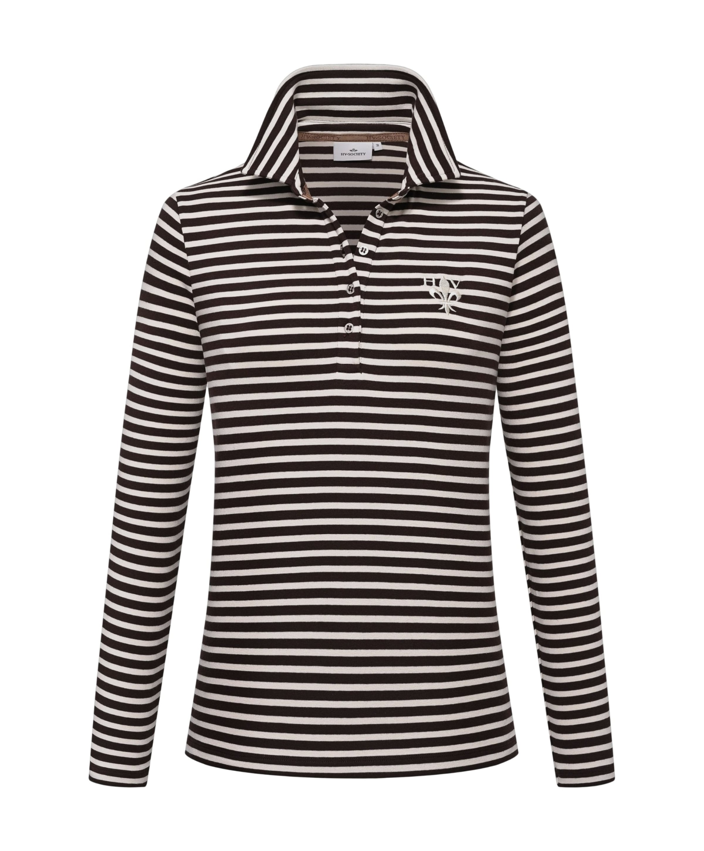Dames polo bruin