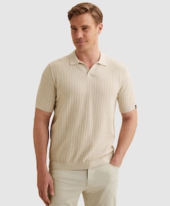 Heren polo beige