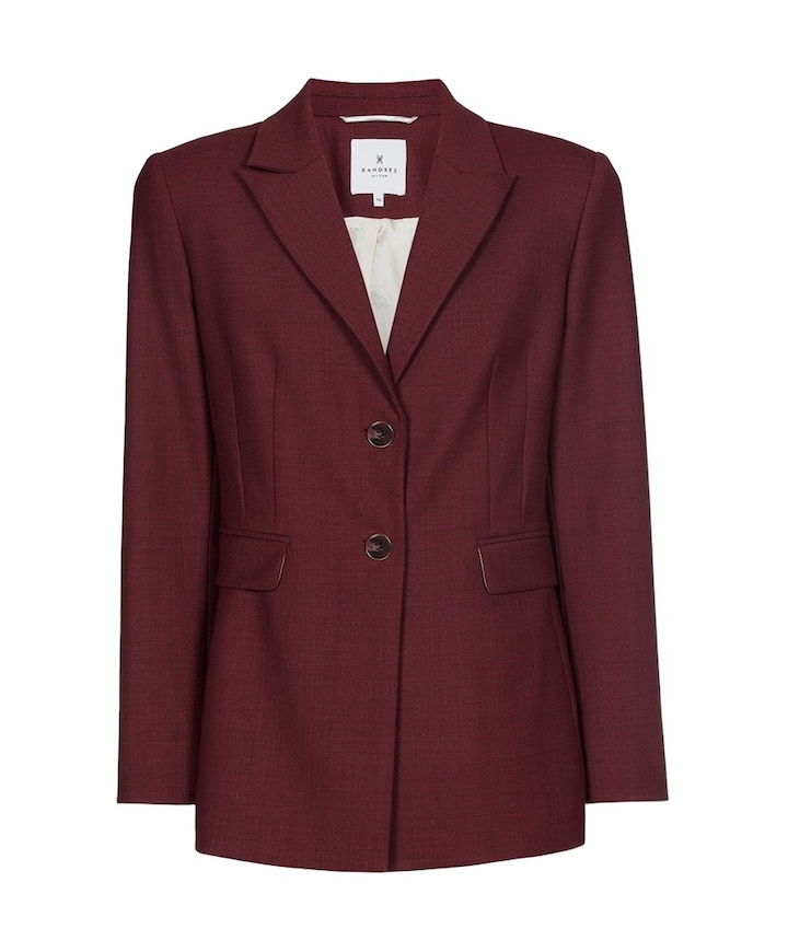 Dames blazer bordeaux