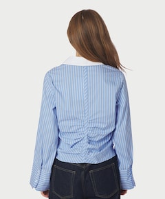 Dames blouse blauw