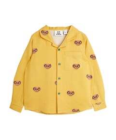 Jongens overhemd lange mouw geel
