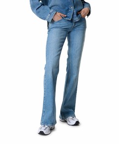 FLARED dames jeans blauw