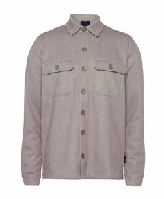 Heren overshirt beige