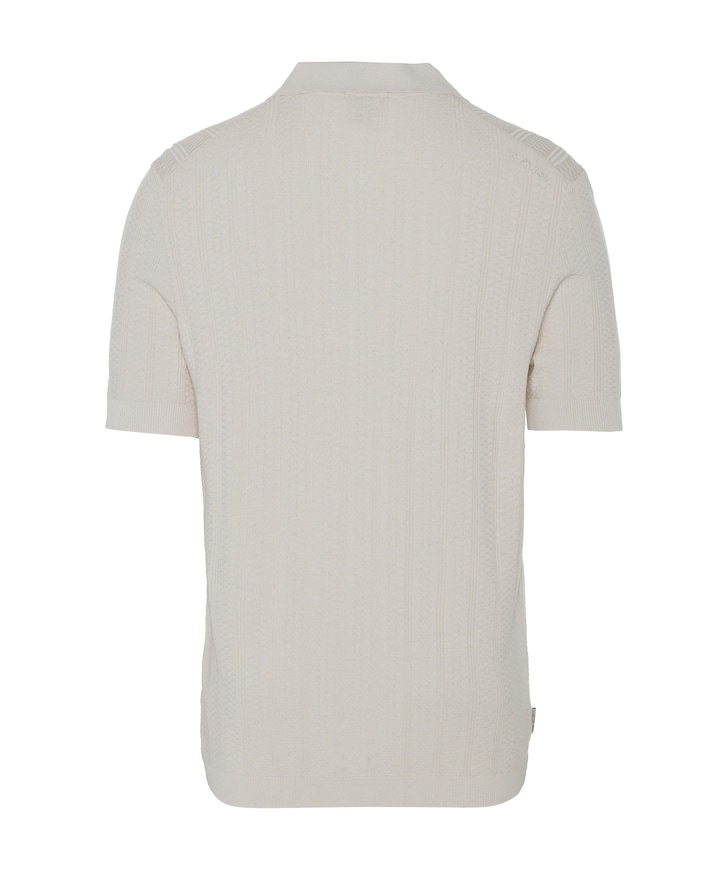 Heren polo beige