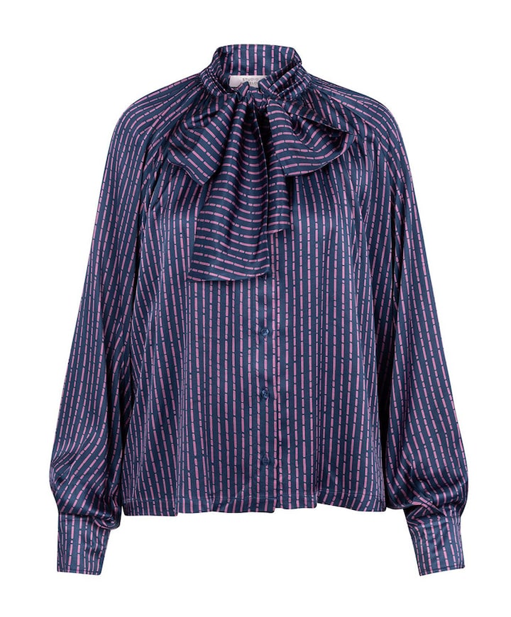Dames blouse blauw