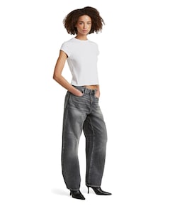 Barrel 3D Loose Wmn dames jeans grijs