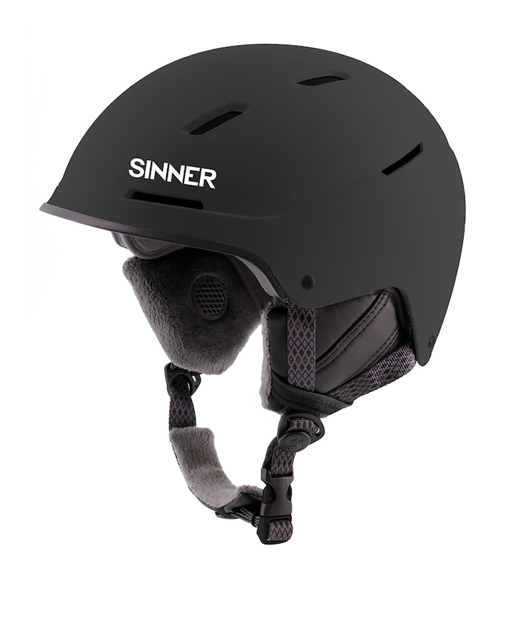 Skihelm uniseks zwart