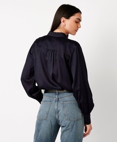 Dames blouse blauw