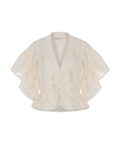 Dames top ecru