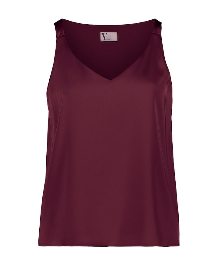 Dames top bordeaux