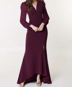 Dames jurk bordeaux