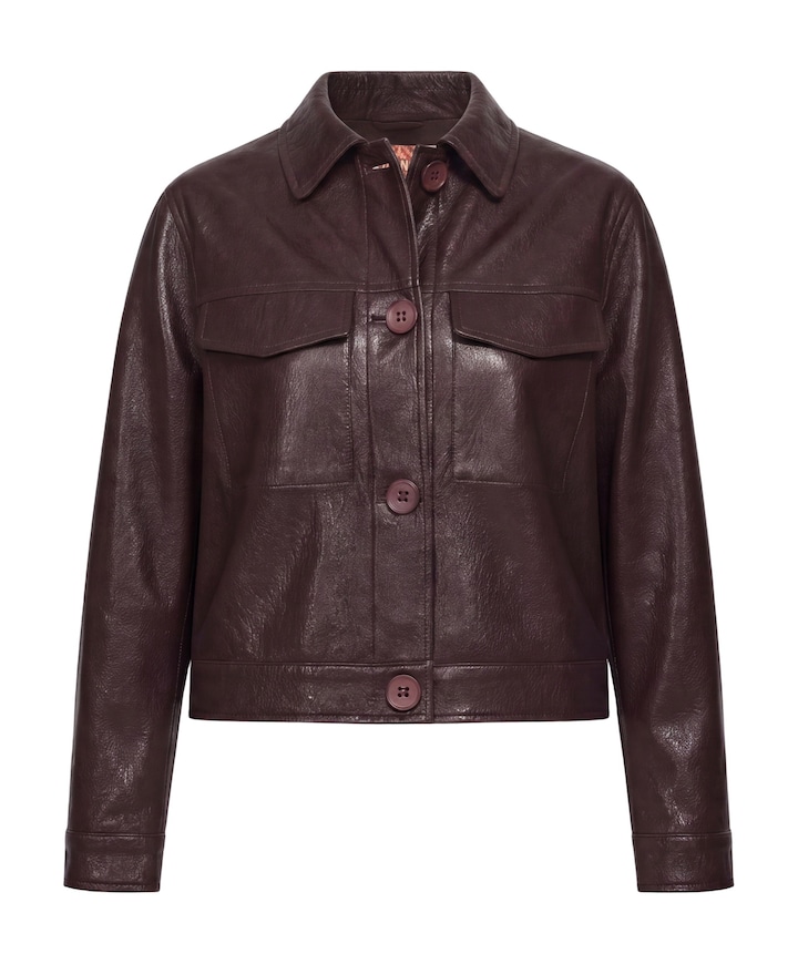 Dames jas bordeaux