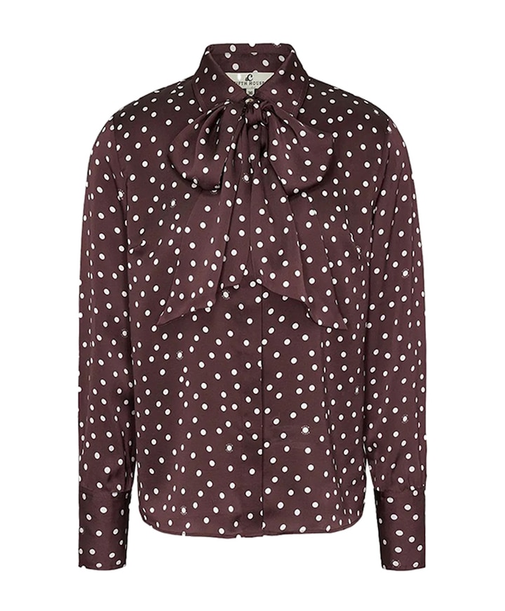 Dames blouse bordeaux