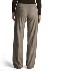 Mira (Elastic) - Knitted Jacquards dames broek bruin